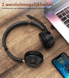 Noise Cancelling Bluetooth Hoofdtelefoon Draadloos