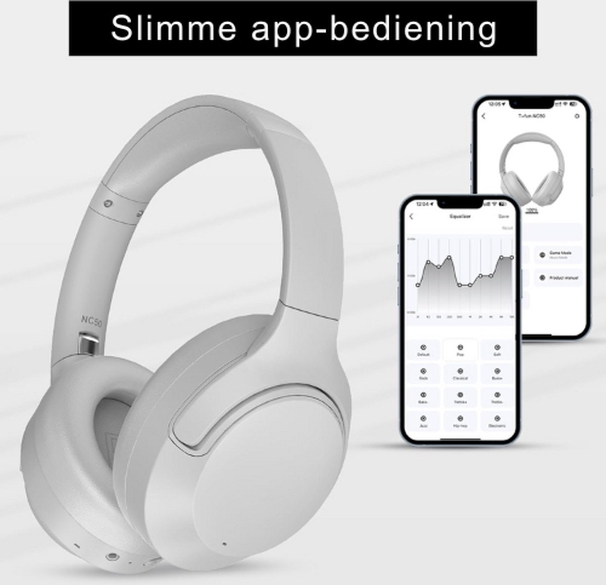 Noise Cancelling Draadloze Hoofdtelefoon Bluetooth