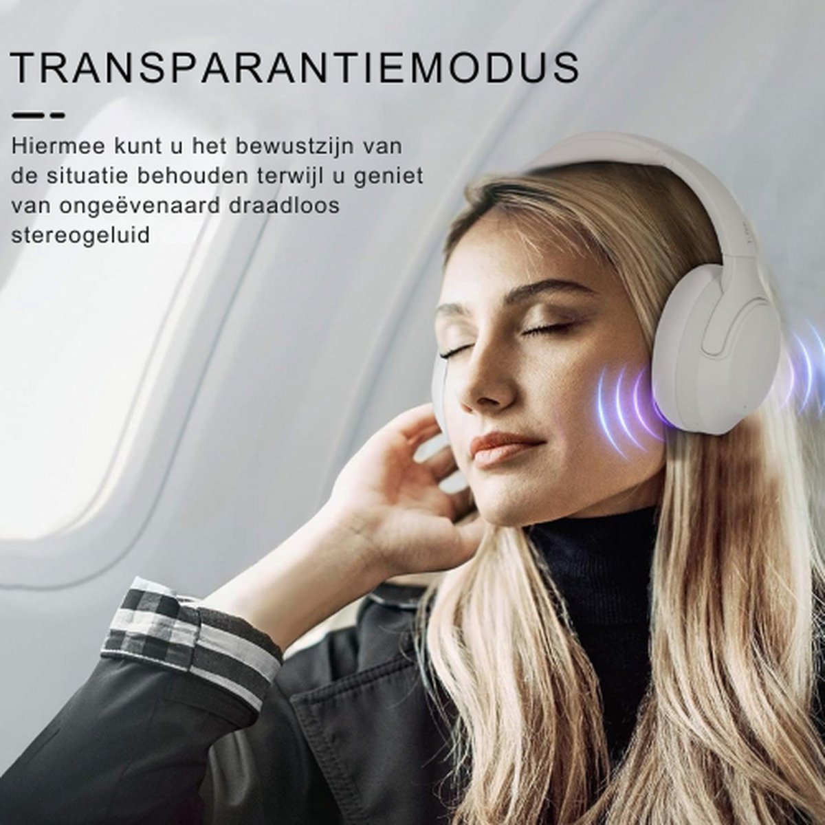 Noise Cancelling Draadloze Hoofdtelefoon Bluetooth