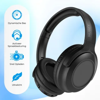 Nubex Pro Over-ear Bluetooth Koptelefoon Zwart