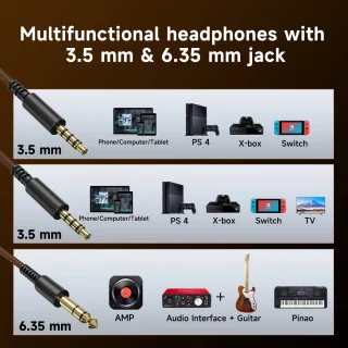 OneOdio Pro40 Silver-Brown Draadloze Over-Ear Koptelefoon