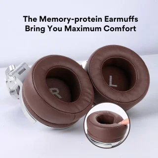 OneOdio Pro40 Silver-Brown Draadloze Over-Ear Koptelefoon