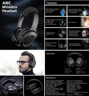 OrangeAudio Wireless Hoofdtelefoon ANC