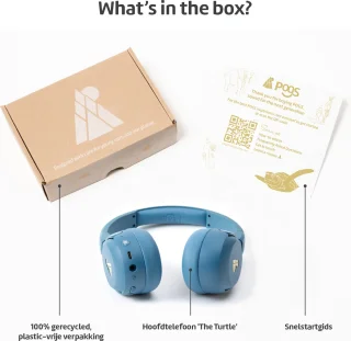 POGS The Turtle draadloze over-ear koptelefoon blauw