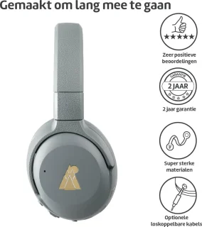 POGS The Turtle Draadloze Over-Ear Koptelefoon Grijs