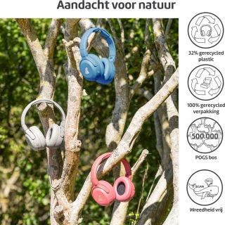 POGS The Turtle Draadloze Over-Ear Koptelefoon Grijs