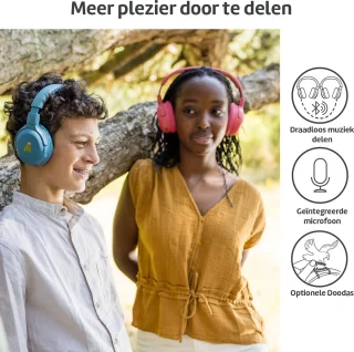 POGS The Turtle Draadloze Over-Ear Koptelefoon Grijs