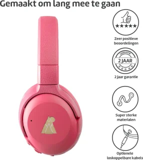 POGS The Turtle Draadloze Over-ear Koptelefoon Roze