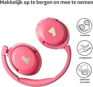 POGS The Turtle Draadloze Over-ear Koptelefoon Roze