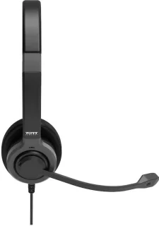 Port Designs Active Office 912001 Stereo USB Headset zwart