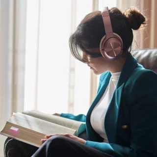 PowerLocus Draadloze Over-ear Koptelefoon Rose Gold