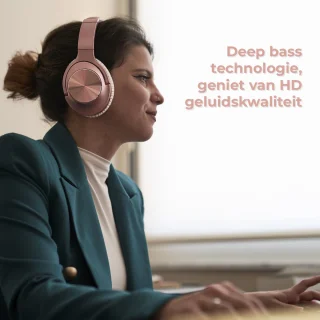 PowerLocus Draadloze Over-ear Koptelefoon Rose Gold