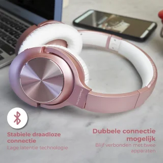 PowerLocus Draadloze Over-ear Koptelefoon Rose Gold