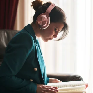 PowerLocus Draadloze Over-ear Koptelefoon Rose Gold