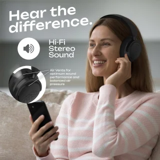 PowerLocus MoonFly Bluetooth Over-Ear Koptelefoon Zwart