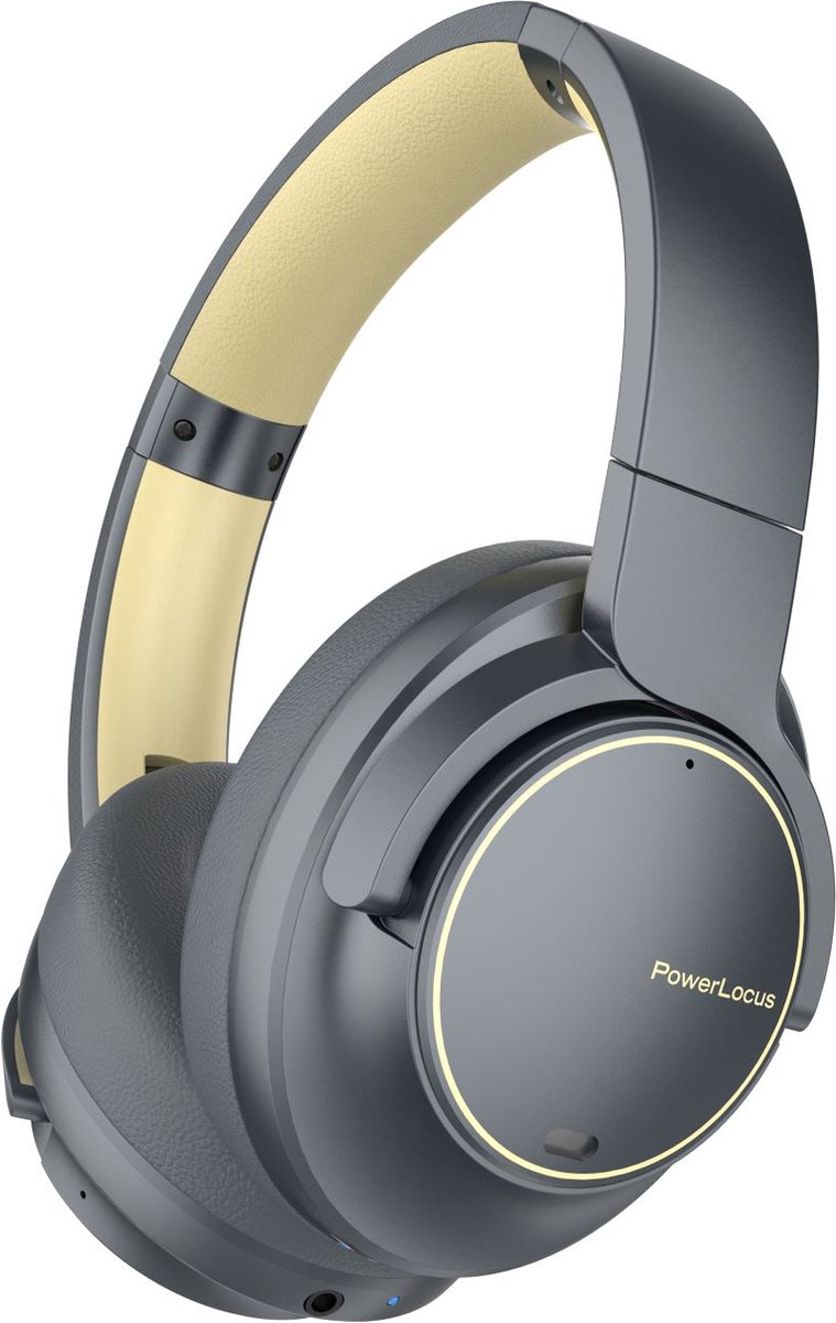 De PowerLocus MoonFly Draadloze Over-Ear Koptelefoon Asphalt Grey in één oogopslag