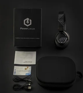 PowerLocus MoonFly Draadloze Over-Ear Koptelefoon Zwart/Grijs