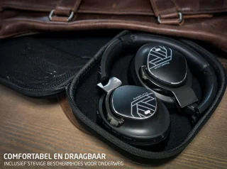 PowerLocus MoonFly Draadloze Over-Ear Koptelefoon Zwart/Grijs