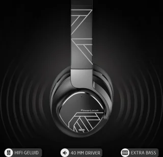 PowerLocus MoonFly Draadloze Over-Ear Koptelefoon Zwart/Grijs