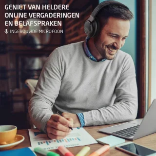 PowerLocus MoonFly Draadloze Over-Ear Koptelefoon Zwart/Grijs