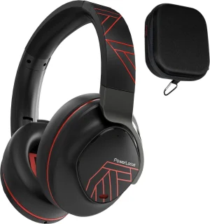 PowerLocus MoonFly Over-Ear Draadloze Koptelefoon Zwart/Rood