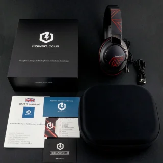 PowerLocus MoonFly Over-Ear Draadloze Koptelefoon Zwart/Rood