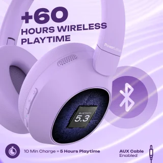 PowerLocus Universe Active Noise Cancelling Over-Ear Koptelefoon Purple