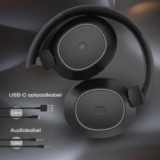 PowerLocus Universe Active Noise Cancelling Over-Ear Koptelefoon Zwart