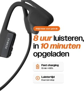 REBØNE Bone Conduction Headphone Sport Zwart