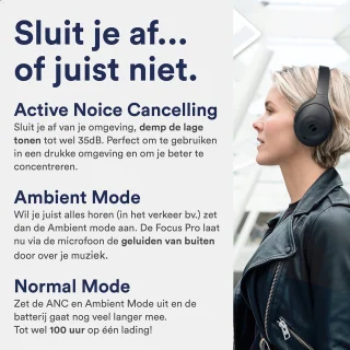 Rolfstone Focus Pro Draadloze Over-ear Koptelefoon