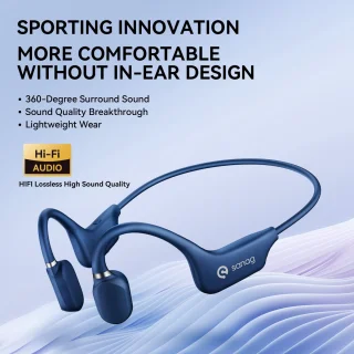 Sanag Bone Conduction Headphone Blauw