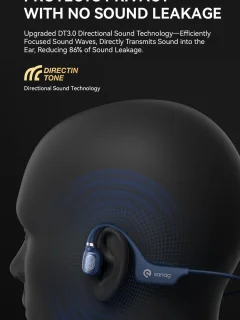 Sanag Bone Conduction Headphone Koptelefoon Zwart