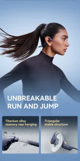 Sanag Bone Conduction Koptelefoon Zwart