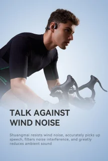 Sanag Bone Conduction Koptelefoon Zwart