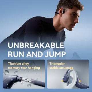 Sanag Bone Conduction Koptelefoon Zwart