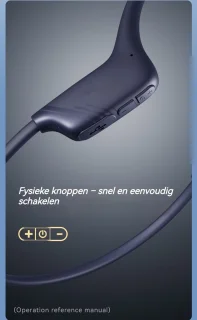 Sanag Draadloze Sportkoptelefoon - Blauw