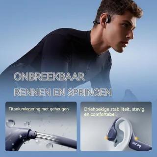 Sanag Draadloze Sportkoptelefoon - Blauw