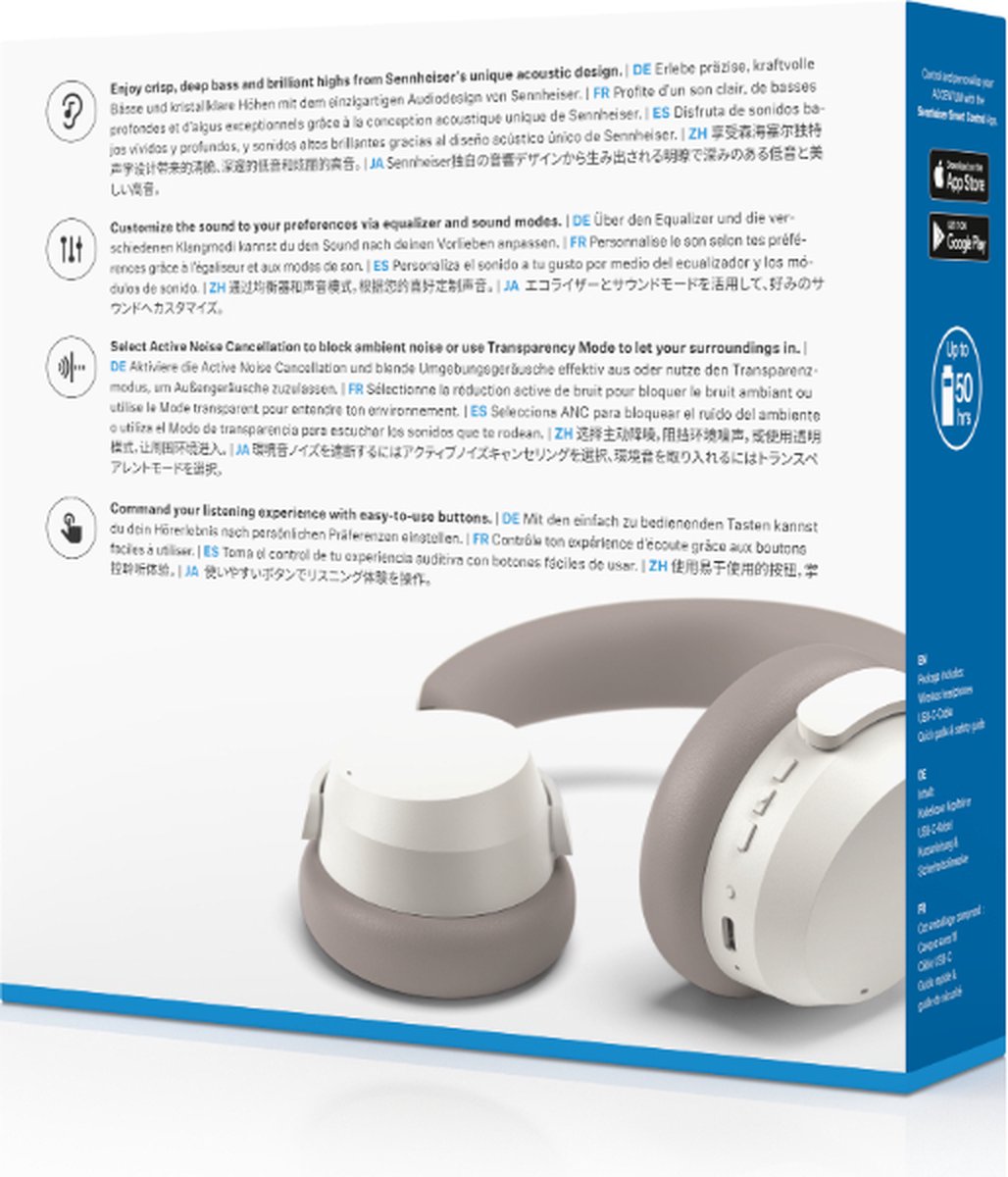 Sennheiser ACCENTUM Wireless Over-Ear Koptelefoon Wit