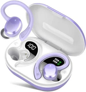 SnelShoppen draadloze bluetooth hoofdtelefoon in-ear met oorbeugel