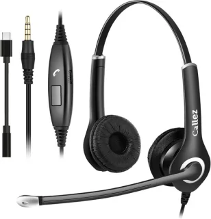 SnelShoppen headset 3.5mm jack met microfoon