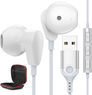 SnelShoppen USB headset met microfoon voor gaming en kantoor