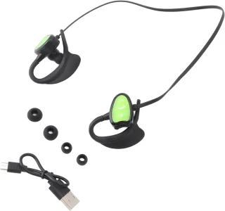 SnelShoppen - Zwem Bluetooth Sportkoptelefoon IPX8 Waterdicht Noise Cancelling Hoofdtelefoon voor Duiken en Surfen (Groen)