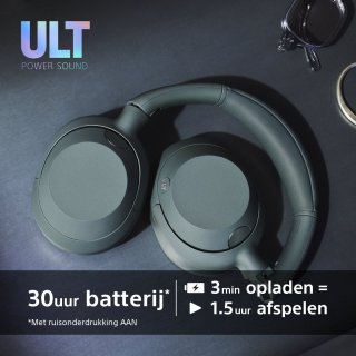 Sony ULT Wear Draadloze Noise Cancelling Koptelefoon Zwart