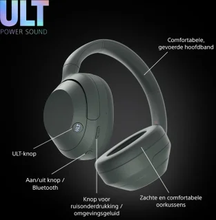 Sony ULT Wear Noise Cancelling Koptelefoon Forest Gray