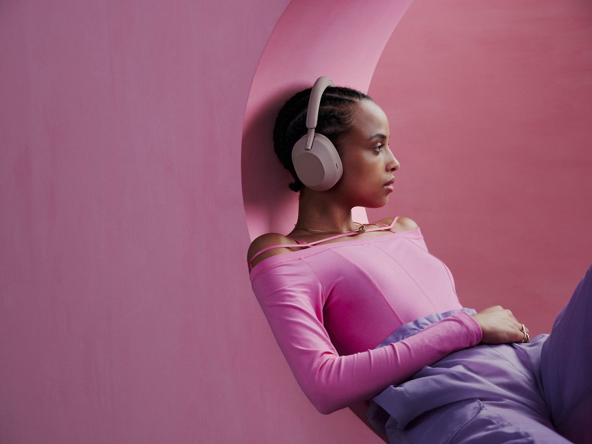 Sony WH-1000XM5 Draadloze Koptelefoon Smoky Pink