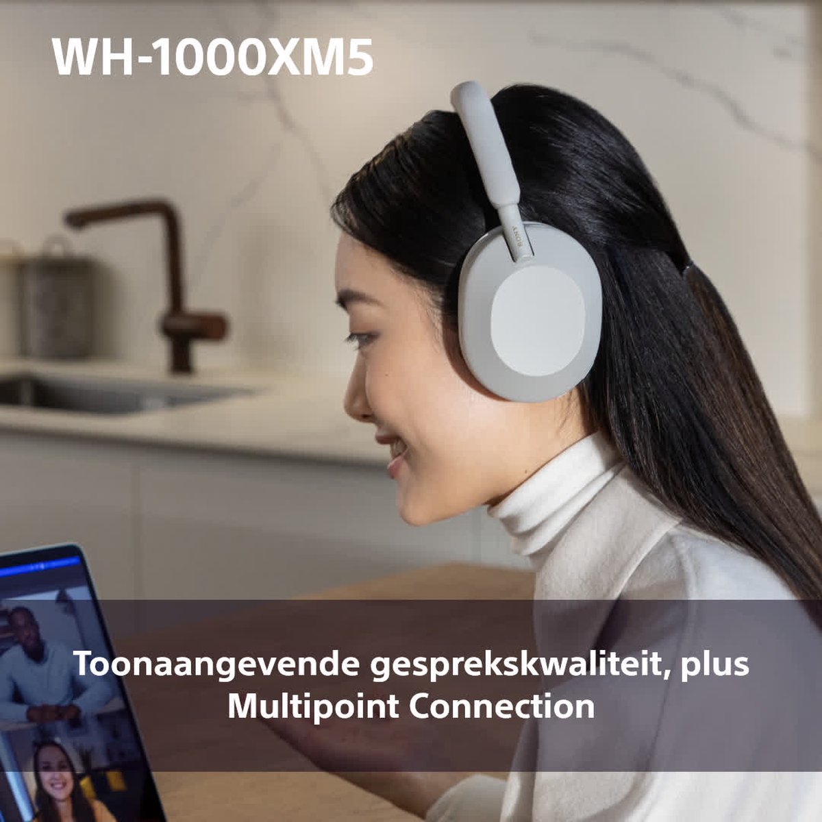 Sony WH-1000XM5 Draadloze Koptelefoon Smoky Pink