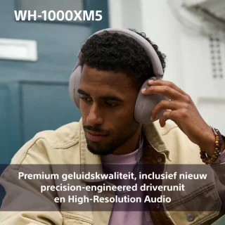 Sony WH-1000XM5 Draadloze Koptelefoon Smoky Pink