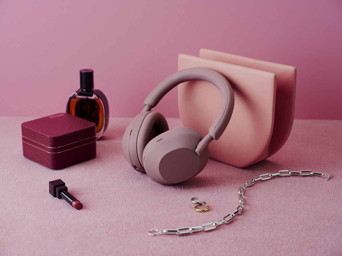 Sony WH-1000XM5 Draadloze Koptelefoon Smoky Pink