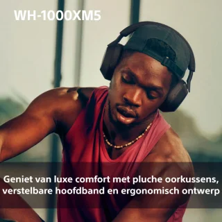 Sony WH-1000XM5 Draadloze Koptelefoon Zilver