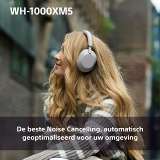 Sony WH-1000XM5 Draadloze Noise Cancelling Koptelefoon Zwart